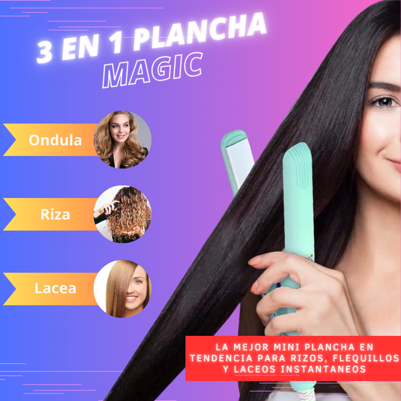 Mini Plancha de Cabello Portatil
