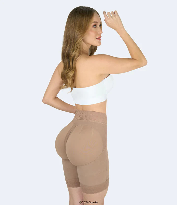 FAJA SHORT CONTROL DE ABDOMEN CON BROCHES