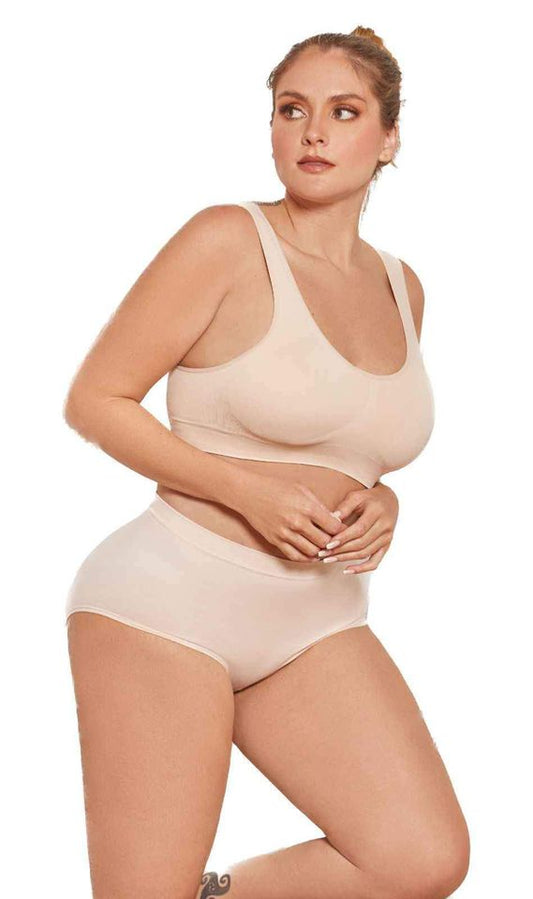 🩱CONJUNTO SIN COSTURA TOP + PANTY 🩱