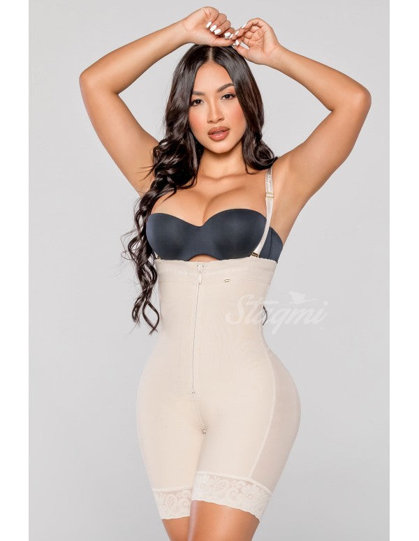 Faja Short Media Pierna Cierre Abdominal